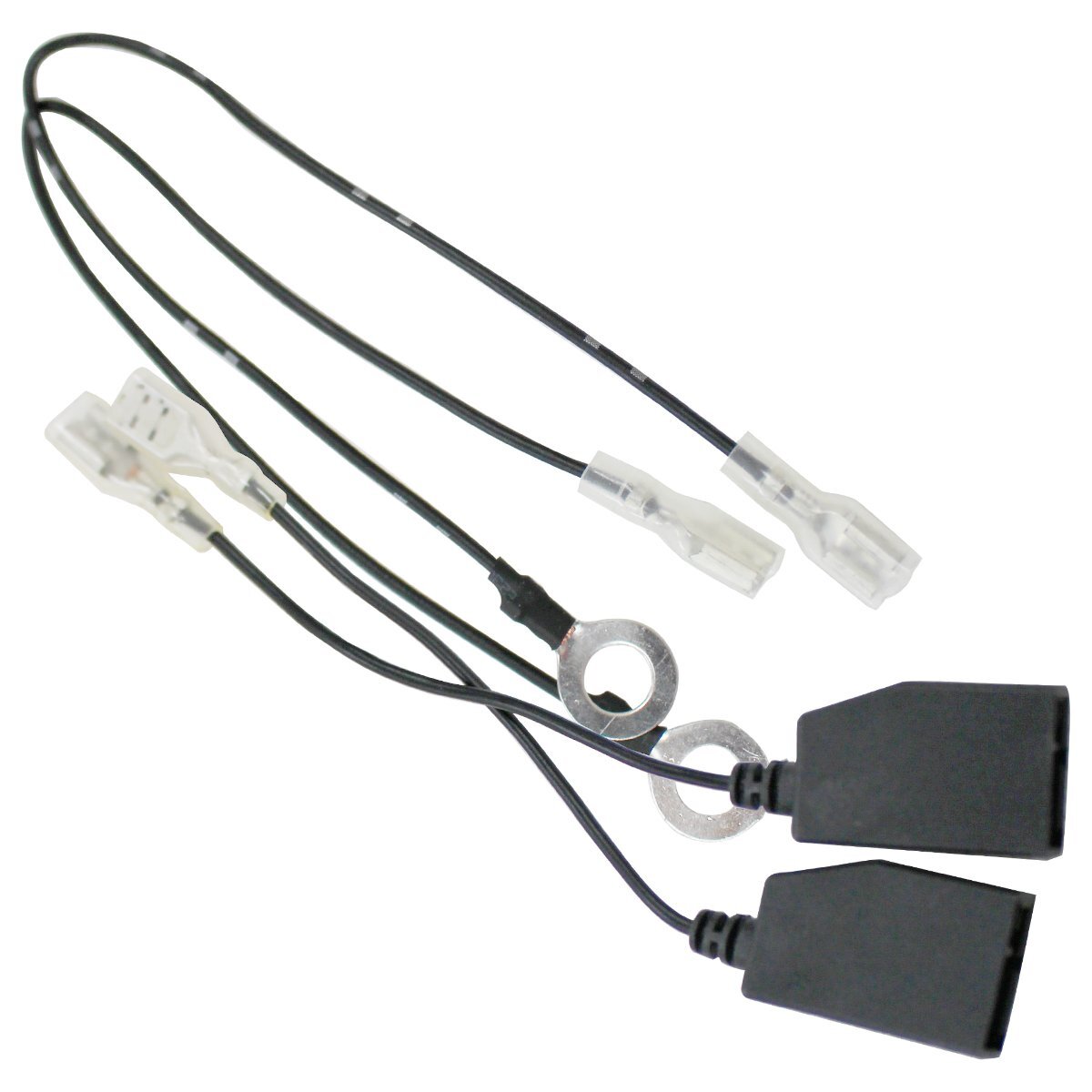 【送料220円】ダイハツ 純正配線無加工 社外ホーン 交換 ハーネス キット ダイハツ用カプラー から 平型端子 社外 汎用 ホーン 取付 セット拍卖