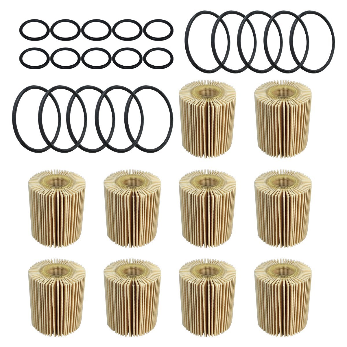 10個 FJクルーザー 純正互換品 04152-31080/04152-38010/04152-31080-79/04152-38010-79/04152-38010 オイルフィルター トヨタ エレメント拍卖