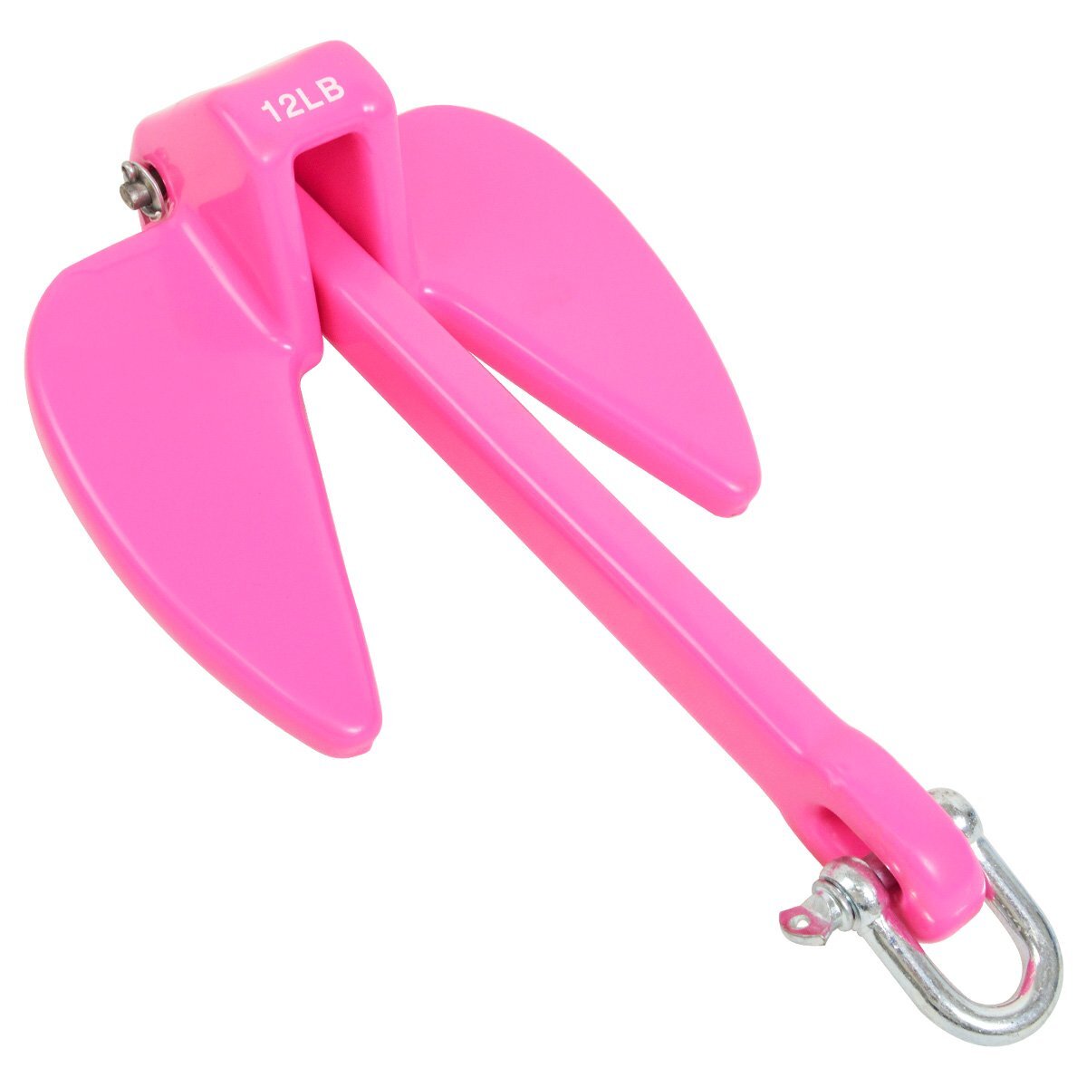 12LB 5.5kg 5.5キロ アンカー 錆に強い PVCコート ジェットスキー ゴムボート 船 紅色 ピンク アンカー 錘 碇 爪型拍卖