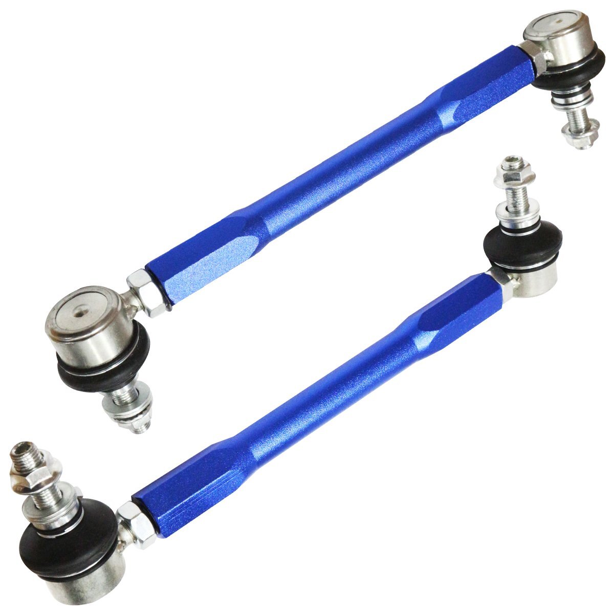 ミラ L275S L285S フロント ブルー/青 調整式 スタビライザーリンク 左右セット拍卖