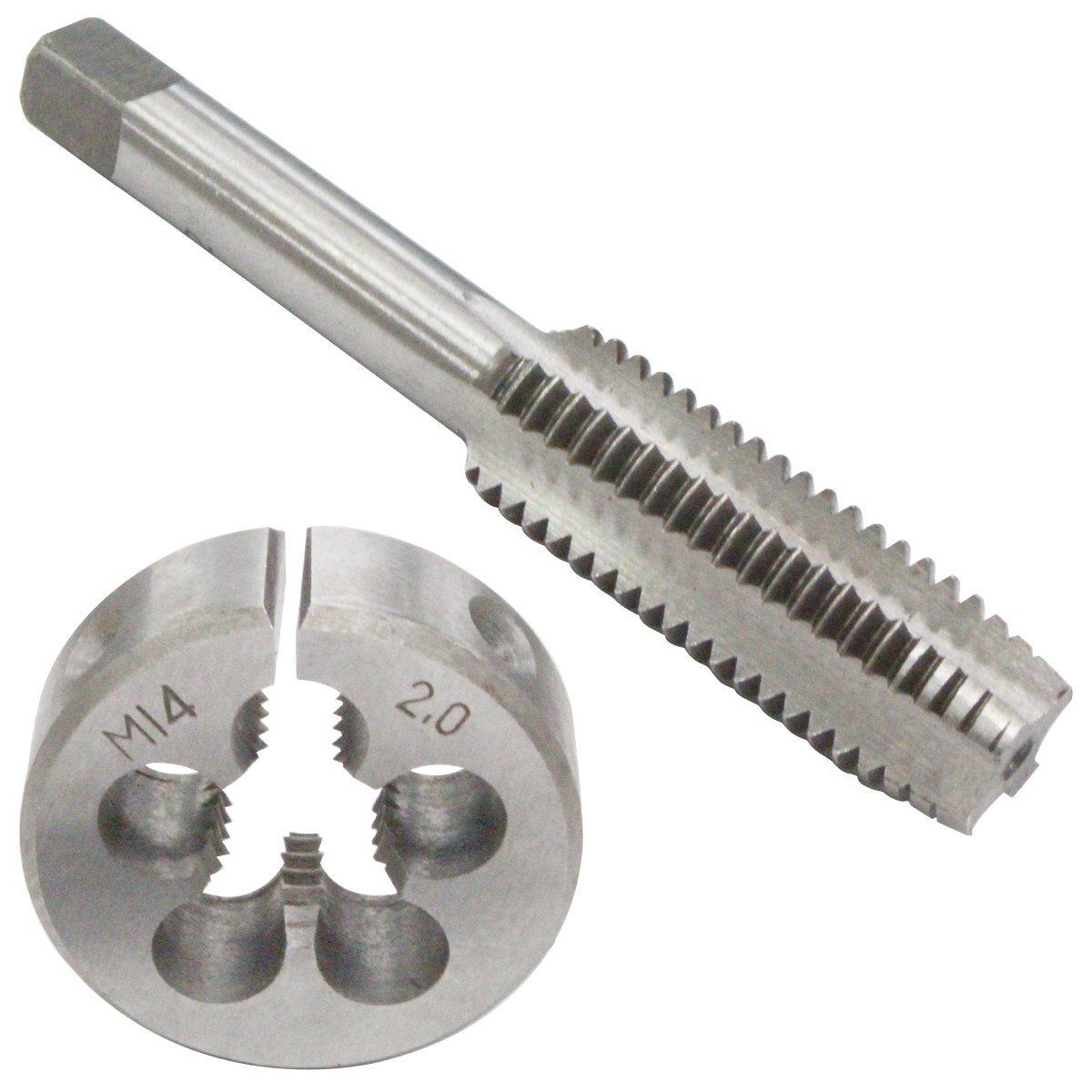 『M14×P2.0』タップダイス セット 目立て ネジ 山 修正 めねじ 再生 ねじ 穴 修復 補強 耐久性向上 雌ネジ 補修 工具 キット拍卖