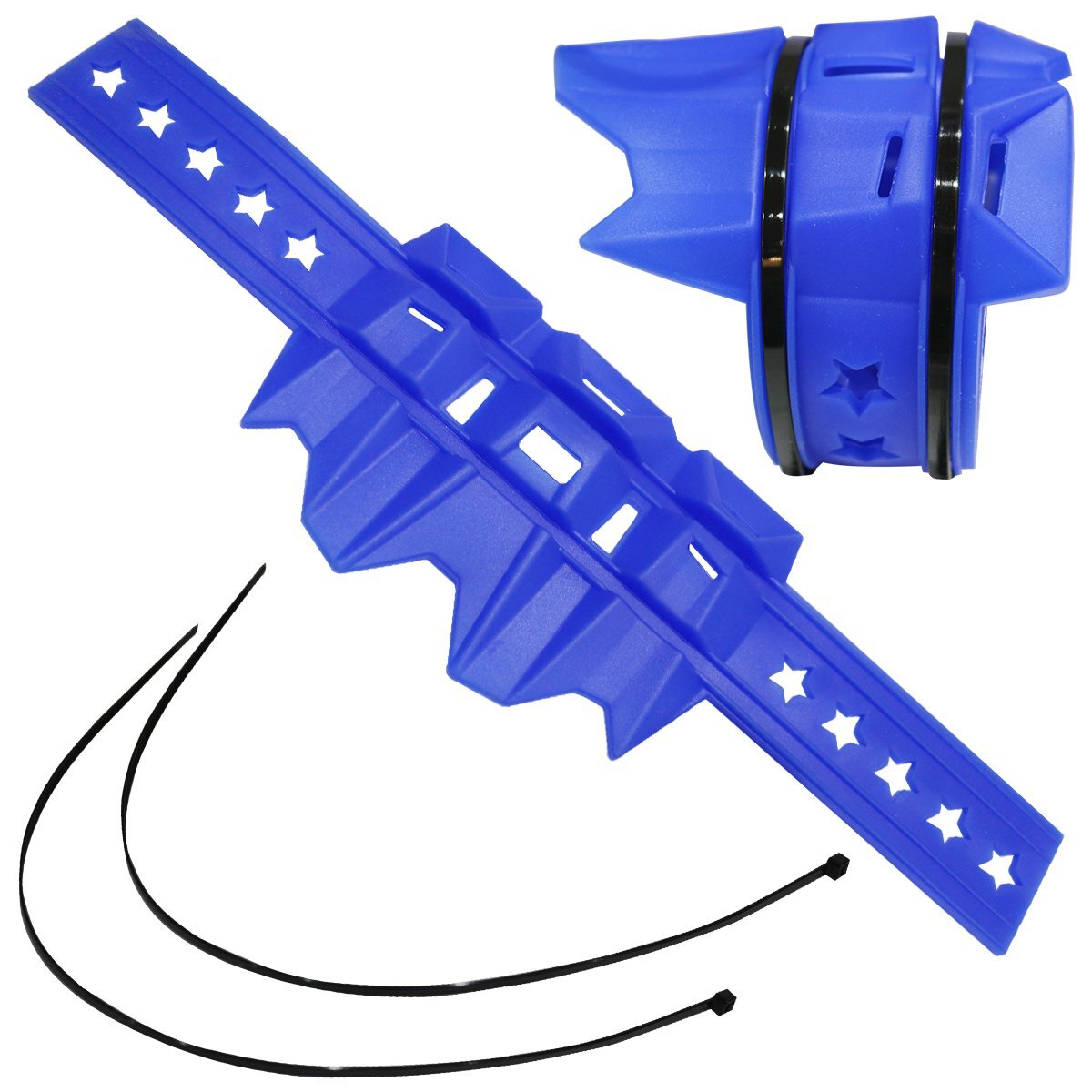 青 汎用 サイレンサー マフラー ガード プロテクター CRF125 CRF150R CRF250L CRF250M CRF250R CRF250RX CRF250X CRF450R拍卖