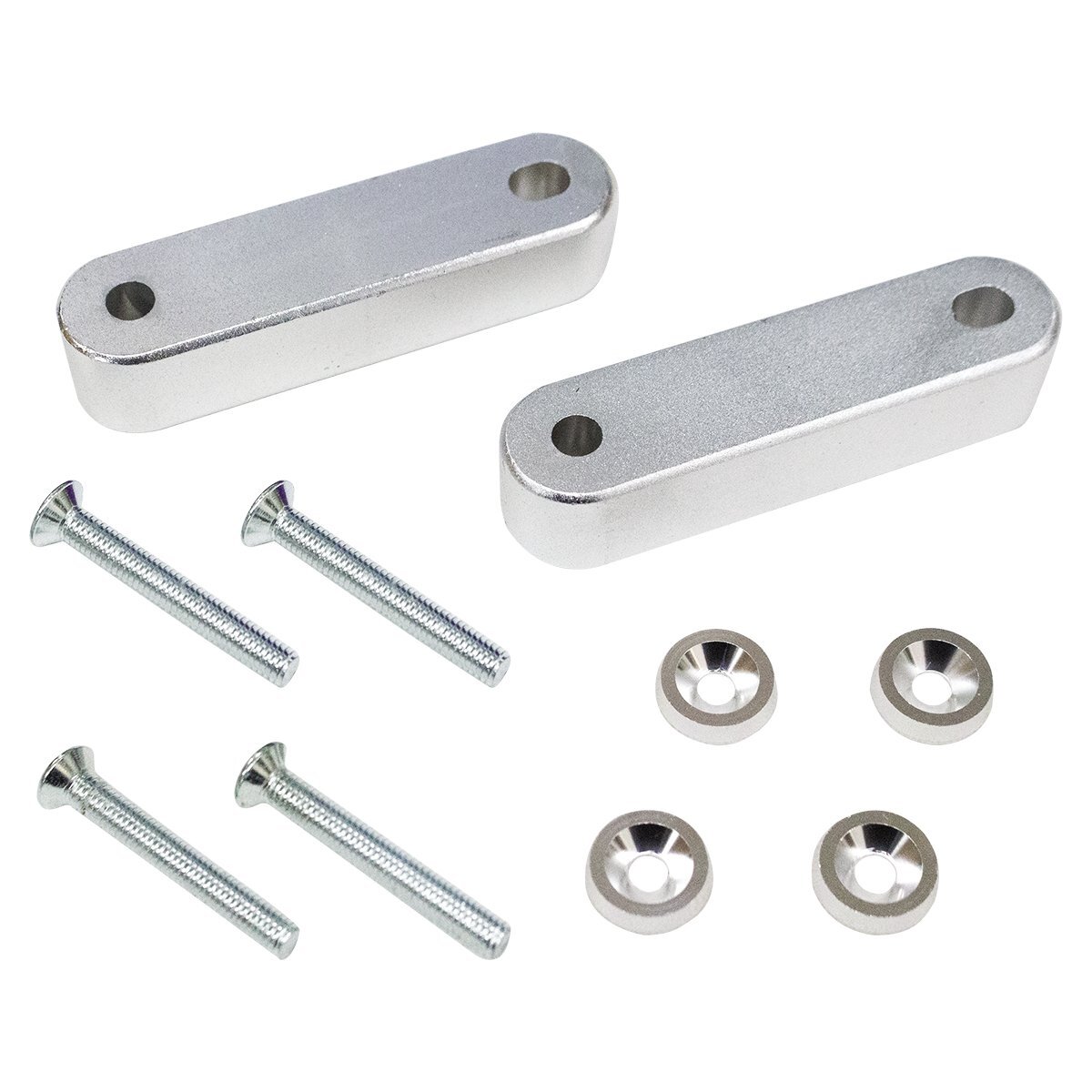 エンジンルームの熱を逃がす! アルミ製 ボンネット スペーサー 『銀 シルバー』 フードライザー 旧車 アメ車 ジムニー 2cm拍卖