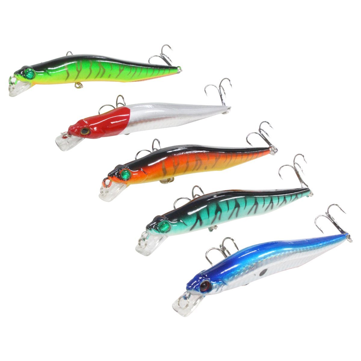 ハードルアー 5個セット ルアーセット 115mm/11.5cm ルアー フィッシング ミノータイプ 10g 疑似餌 擬似餌 シーバス ヒラメ サバ 鯖 など拍卖