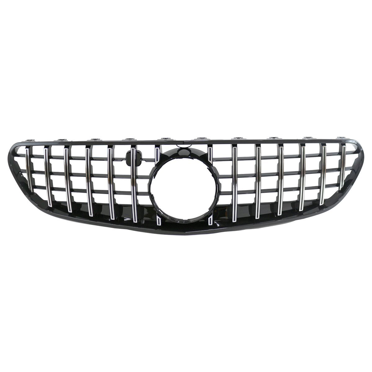 ベンツ Sクラス クーペ 後期 パナメリカーナ グリル AMG GTR GT ルック スタイル W217 C217 R217 S550 S560 フィン 黒/銀拍卖