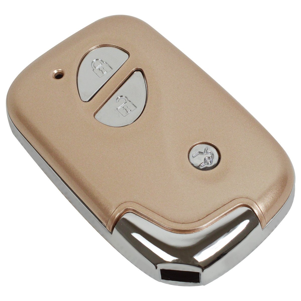 【送料220円】金/ゴールド スマートキー ケース レクサス 10系 CT200h HS250h 190系 GS 350/430/460/450h ハード カバー キーケース拍卖