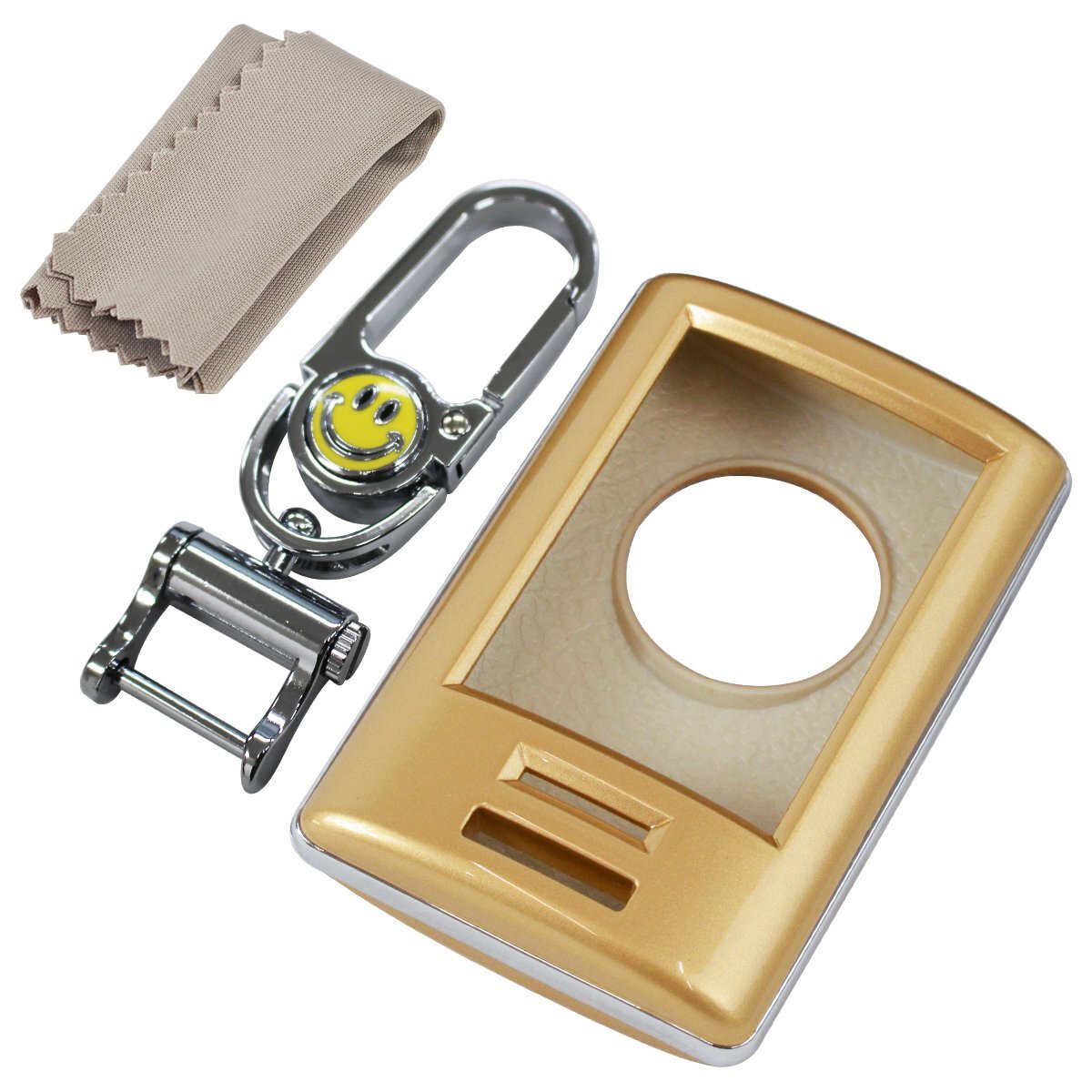 スマートキーカバー キャデラック ATS CTS ESCALADE SRX XTS リモコンキーカバー ゴールド 車 鍵 カギ リモコンキーケース キーシェル拍卖