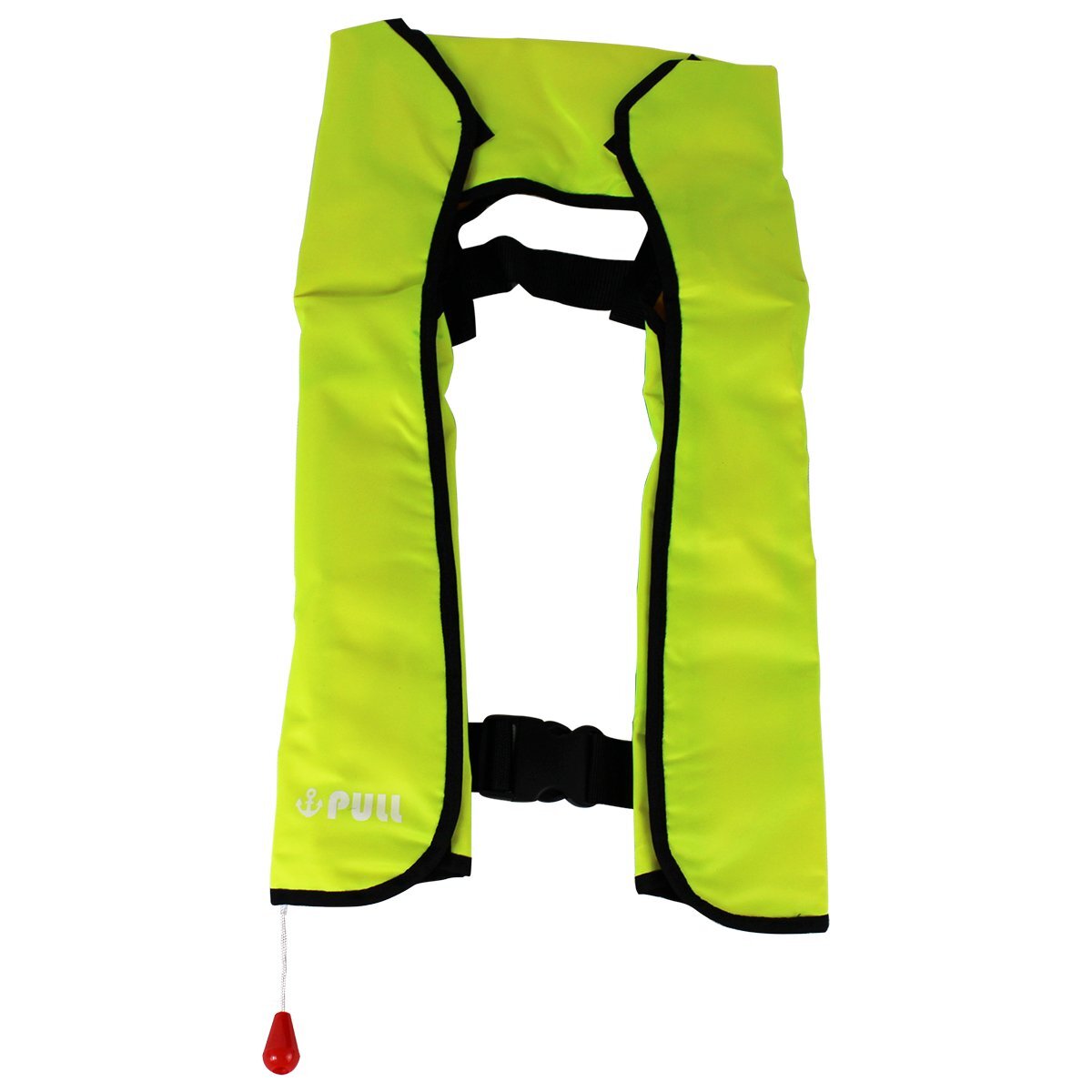 大人気!オリジナルデザイン! ライフジャケット 手動膨張式 肩掛け ベストタイプ 蛍光イエロー 男女兼用! フリーサイズ 釣り 船 ボート拍卖