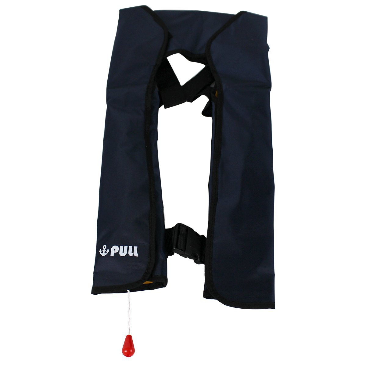 大人気!オリジナルデザイン! ライフジャケット 手動膨張式 肩掛け ベストタイプ ネイビー/紺 ※男女兼用! フリーサイズ 釣り 船 ボート拍卖