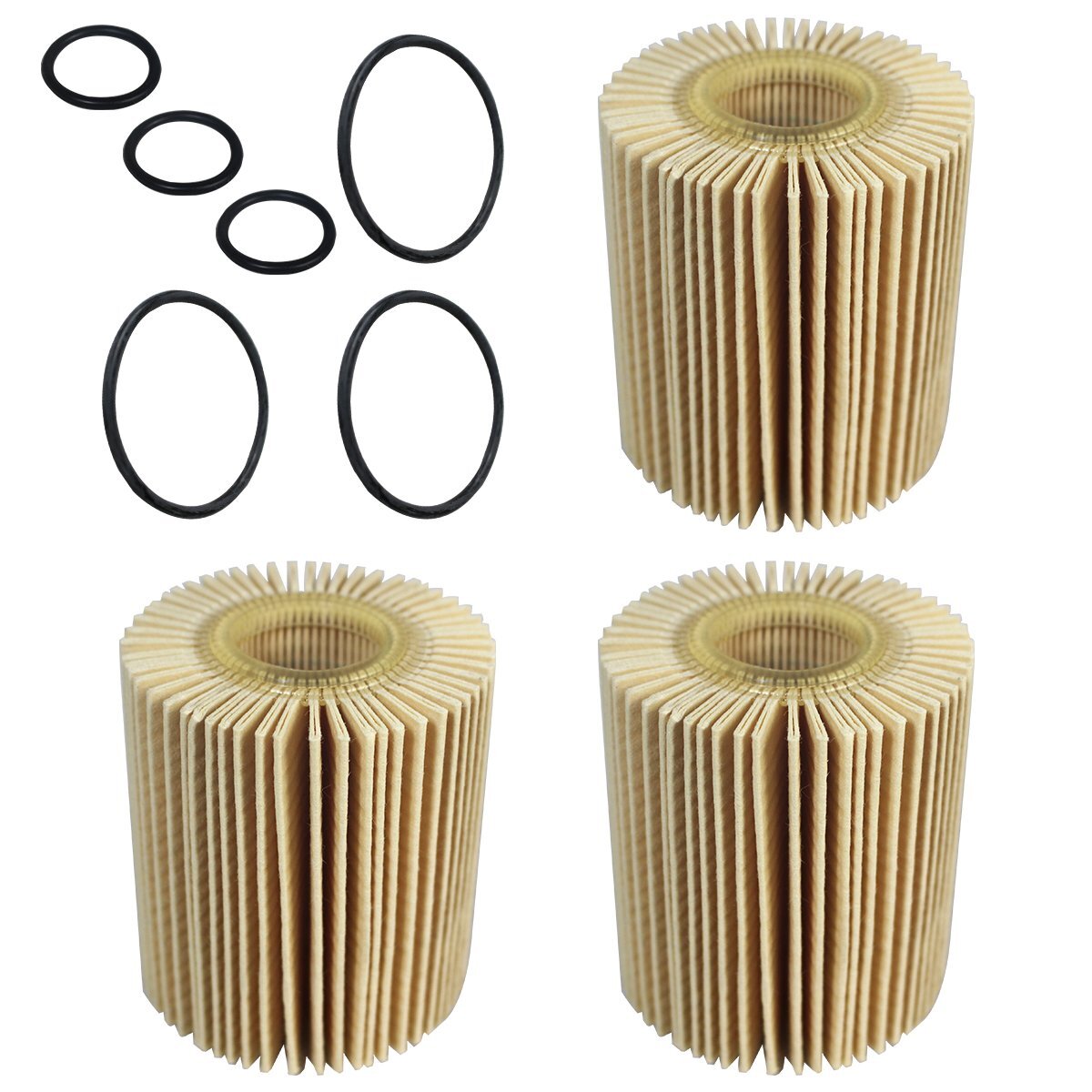 3個 ランドクルーザープラド 純正互換品 04152-31080/04152-38010/04152-31080-79/04152-38010-79/04152-38010 オイルフィルター トヨタ拍卖