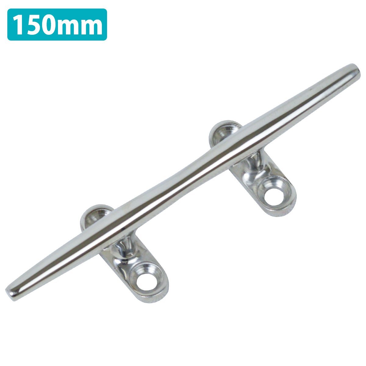 【送料380円】ステンレス製 150mm クリート サイズ 船 ヨット 船舶 係留 停泊 ボート フェンダー ロープ 固定 15cm 6インチ 152mm拍卖