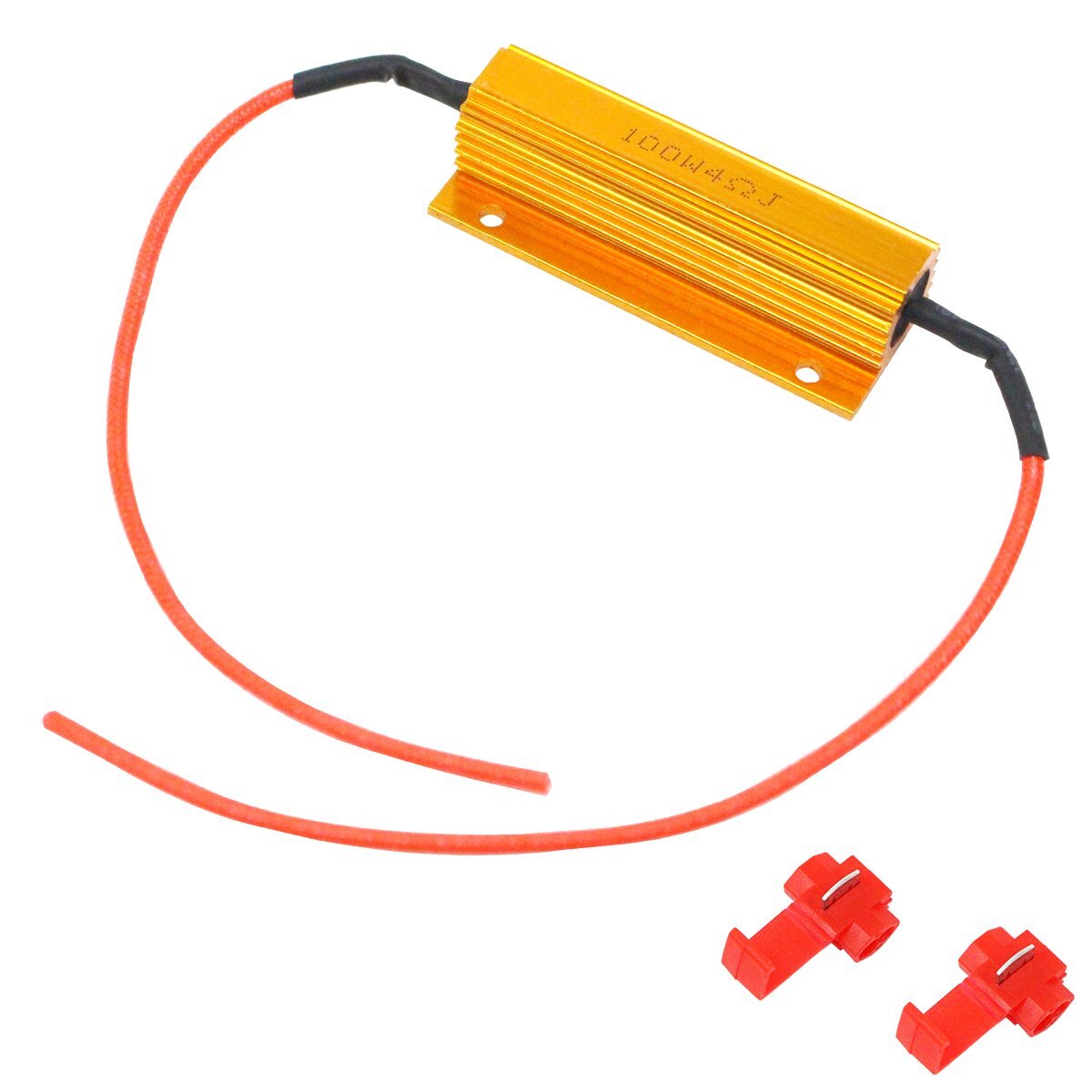 メタルクラッド 抵抗 4Ω 100w ダミーロード などにお勧め 1個 LED ハイフラ防止 真空管アンプ ヘッド オーディオ スピーカー拍卖