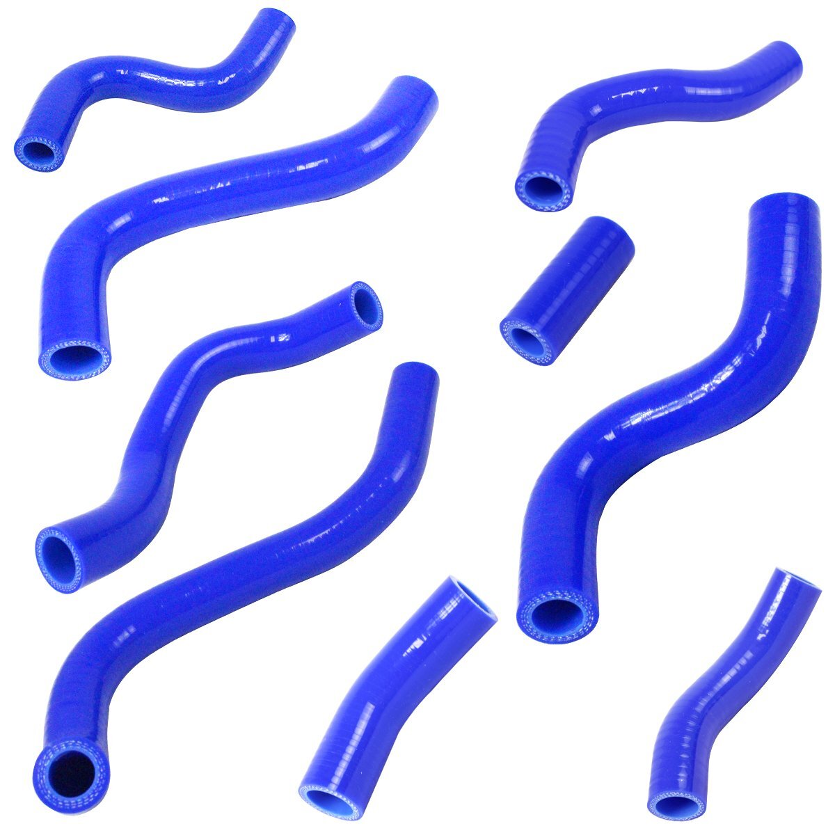 ホンダ 2BL-SC77 CBR/CB 1000RR 2008年-2011年 耐熱 耐久 抜群 7層シリコンホース ラジエーターホース ラジエターホース 9P ブルー拍卖