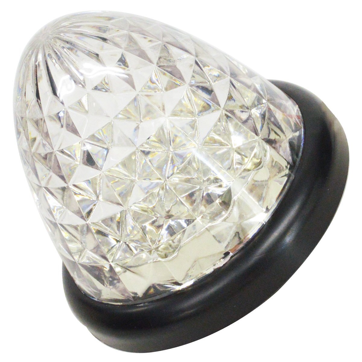 【送料380円】『1個 24V』『赤/レッド』16発 LED サイドマーカー 山型 クリアレンズ マーカー ランプ トラック トレーラー 車幅灯 路肩灯拍卖