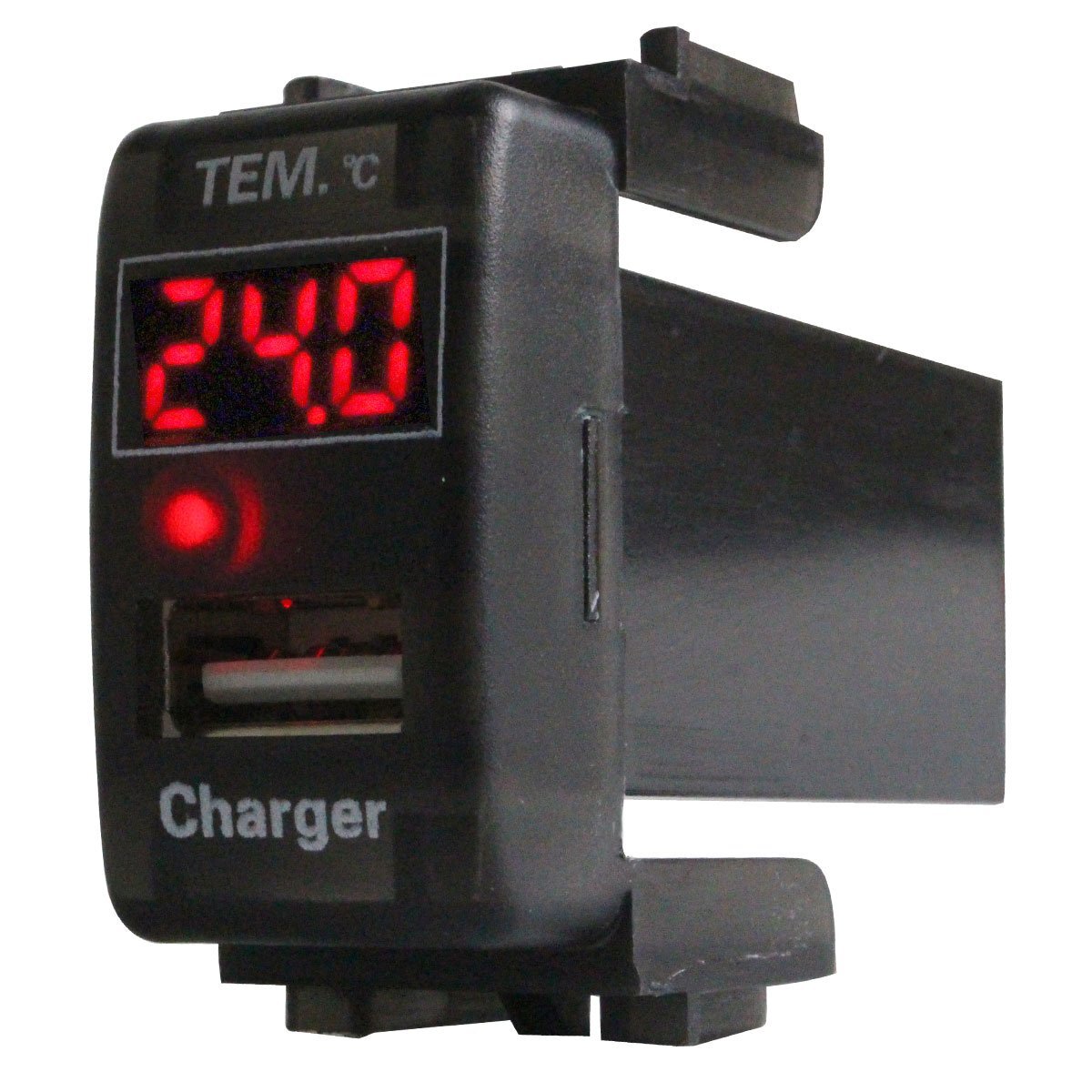 ニッサンA キューブキュービック GZ11 後期 LED/レッド 温度計+USBポート 充電 12V 2.1A増設 パネル USBスイッチホールカバー 電源拍卖