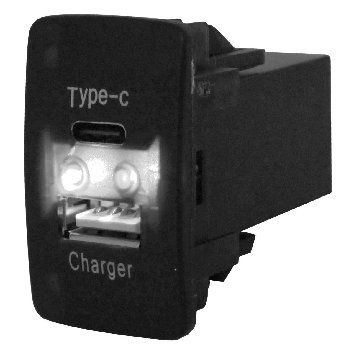 ホンダA フリードハイブリッド H23.10~ LED/ホワイト USB Type-C タイプC ポート 充電 QC3.0 12V パネル スイッチホールカバー拍卖