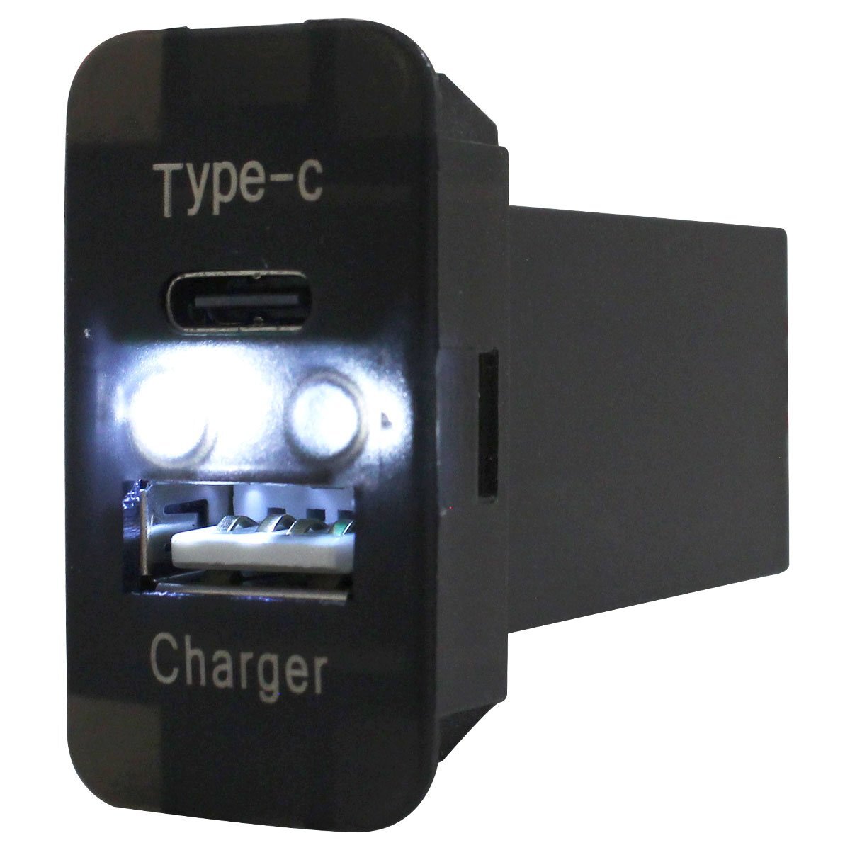 フレアクロスオーバー HA25系 HA36S H26.1~ LED/ホワイト USB Type-C タイプC ポート 充電 QC3.0 12V パネル スイッチホールカバー拍卖