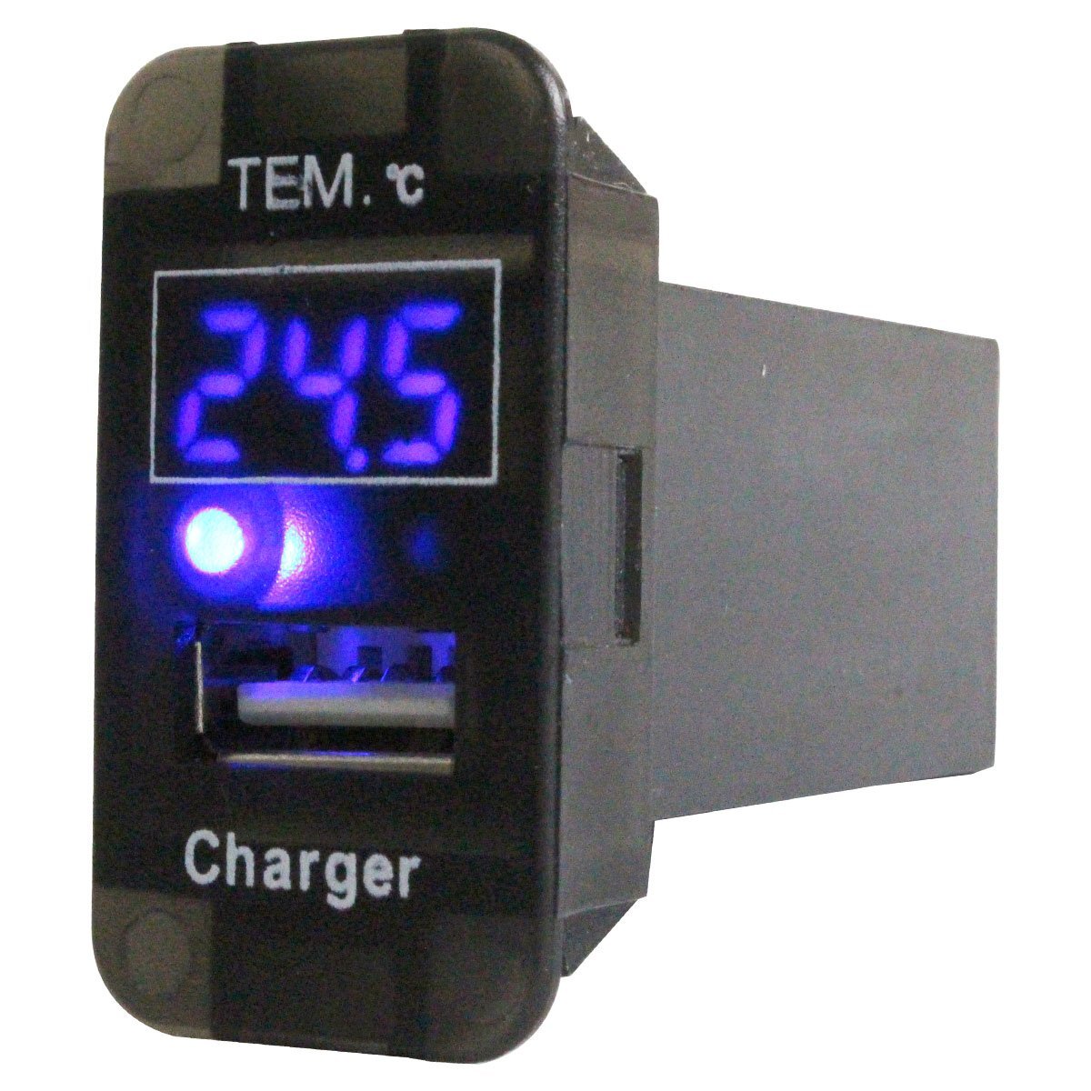 スズキB』フレアクロスオーバー HA25系 HA36S H26.1~ LED/ブルー 温度計+USBポート 充電 12V 2.1A パネル USBスイッチホールカバー 電源拍卖