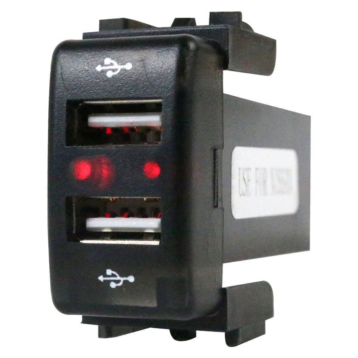 『ニッサンA』 キューブ Z11 H14.10~H20.11 LED/レッド 2口 USBポート 充電 12V 2.1A 増設 パネル USBスイッチホールカバー 電源拍卖