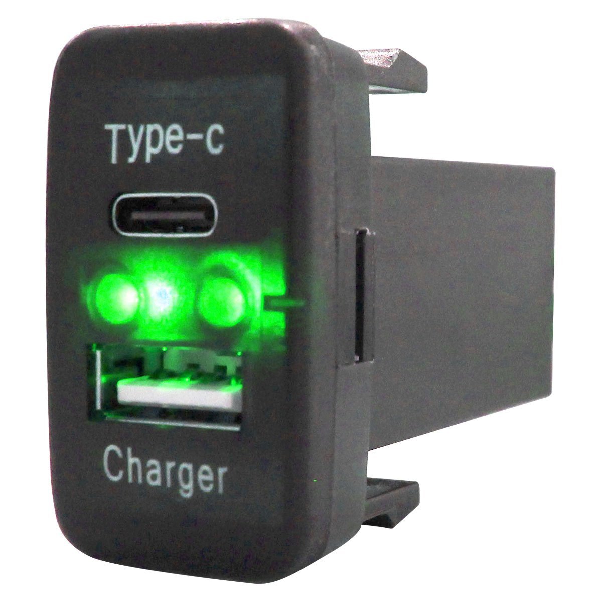 【送料220円】BOON ブーン M30/31 LED/グリーン USB Type-C タイプC ポート 充電 QC3.0 12V パネル スイッチホールカバー拍卖