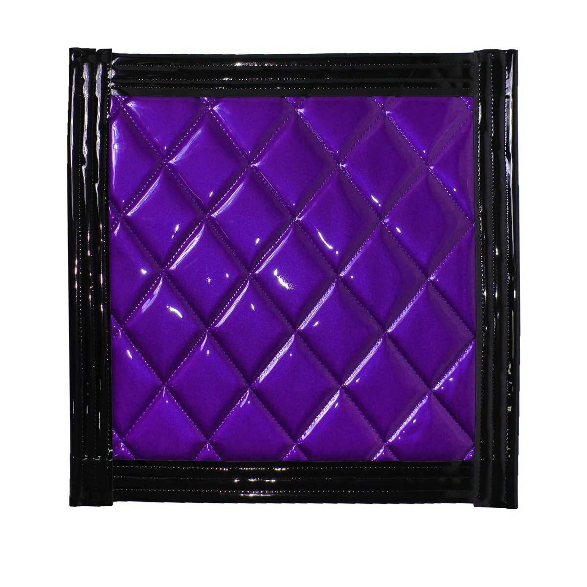 トラック 泥除け マット マッドフラップ 500mm×500mm 50cm×50cm ブラック×パープル 黒縁 黒フチ 紫 泥よけ マッドガード拍卖