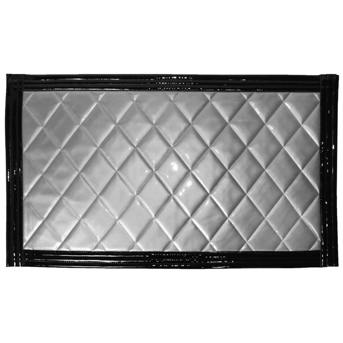 トラック 泥除け マット マッドフラップ 860mm×500mm 86cm×50cm ブラック×シルバー 黒縁 黒フチ 銀色 メタリック 泥よけ マッドガード拍卖