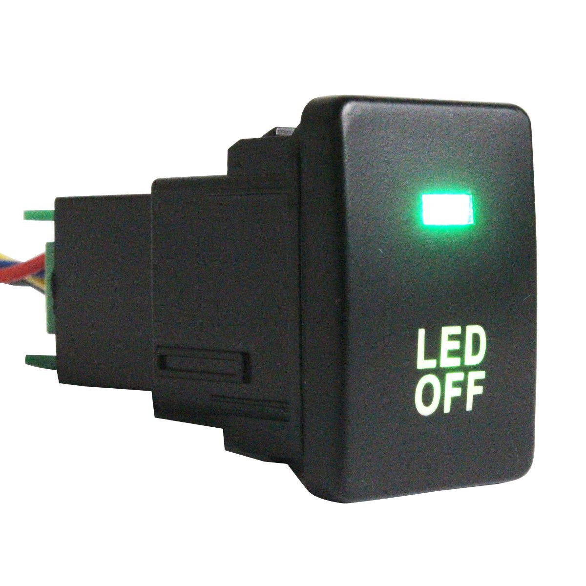 タントカスタムLA600/610S H25.10~ LEDカラー:グリーン/緑 ON/OFFスイッチ 増設 USBスイッチホールカバー 電源スイッチ オルタネイト式拍卖