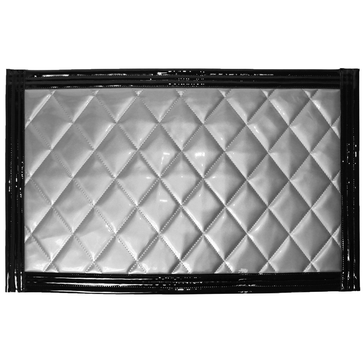 トラック 泥除け マット マッドフラップ 800mm×500mm 80cm×50cm ブラック×シルバー 黒縁 黒フチ 銀色 メタリック 泥よけ マッドガード拍卖