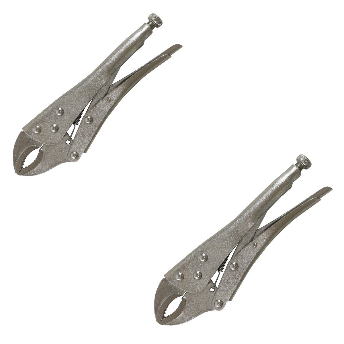 2個セット ロッキング プライヤー 225mm 丸形 曲線 あご ロック バイス グリップ 万力 固定 鈑金 溶接 ペンチ 10インチ 22.5拍卖