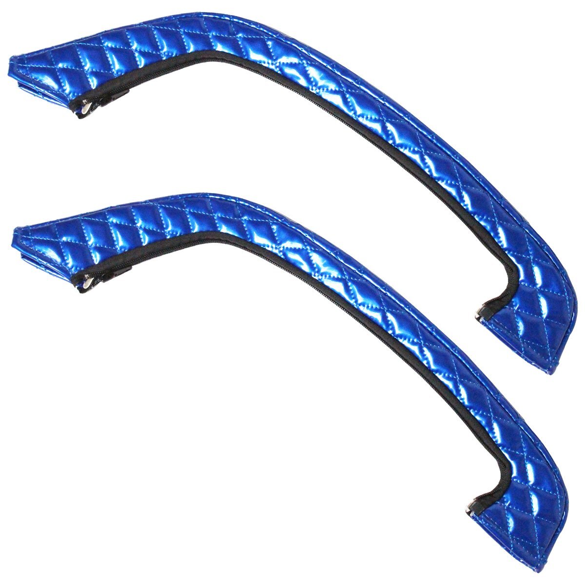 UD クオン ドアキルトハンドルカバー エナメルブルー 艶ブルー 青 シングルステッチ ダイアカット拍卖