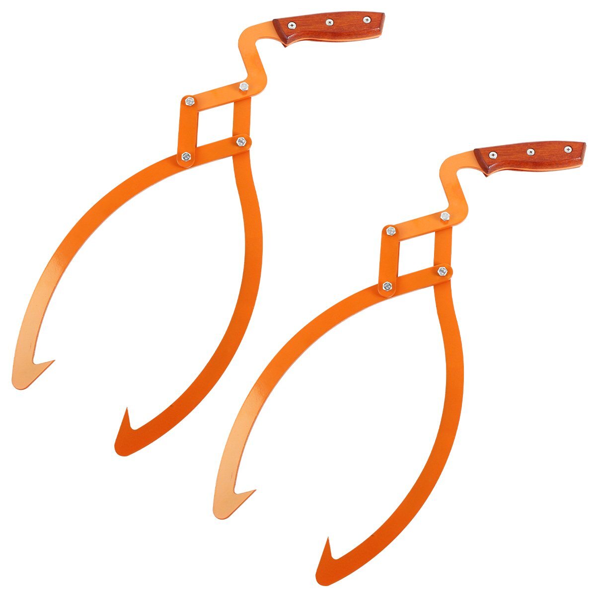 『2本 50cm 20インチ』丸太トング 丸太 木材 原木 リフティング トング 伐採 集材 林業 薪 薪割 移動 ハンド リフト リフター拍卖