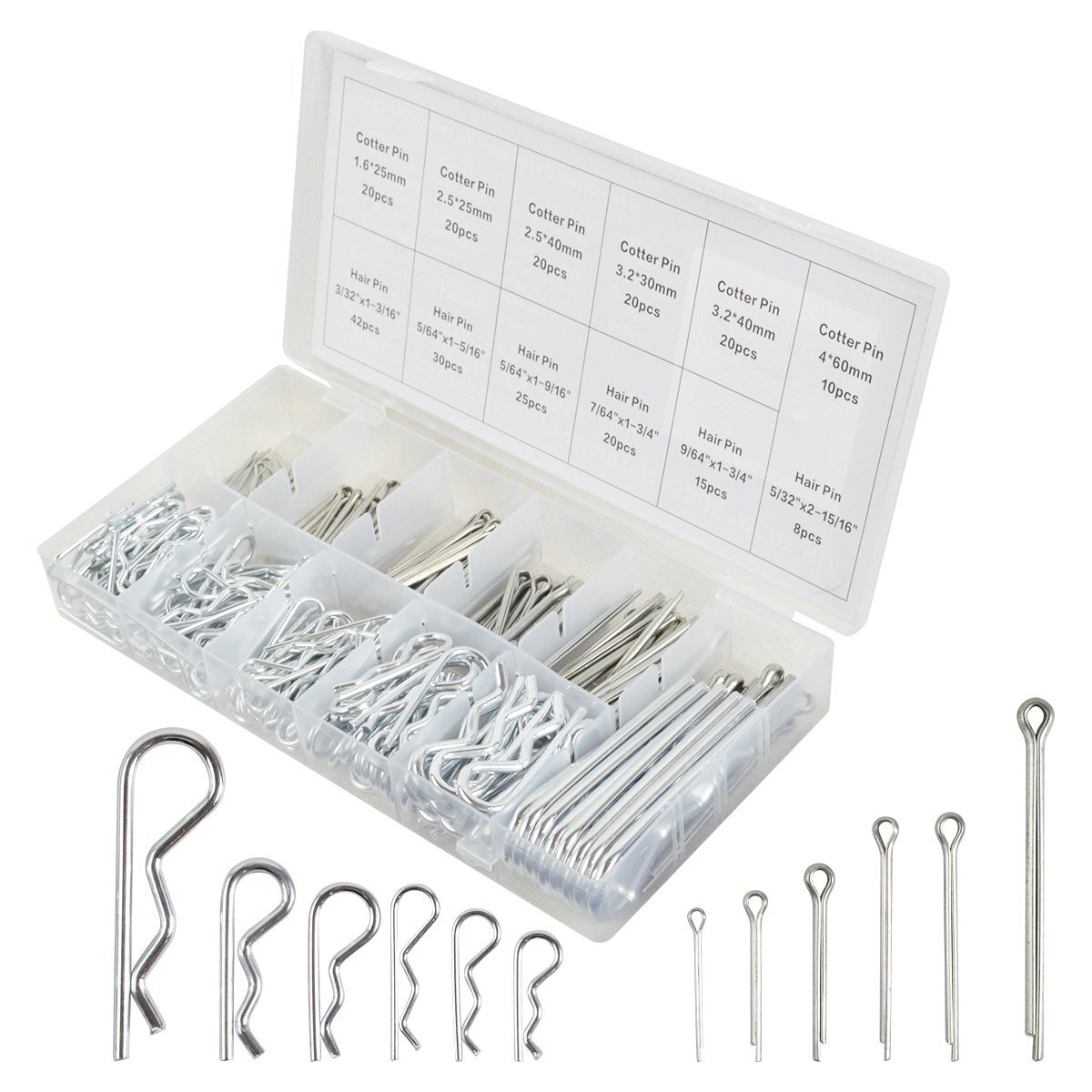 割りピン 12種セット コッターピン ステンレス Rピン クリップ スナップピン ヘアピン 車 重機 トラック 機械 整備拍卖