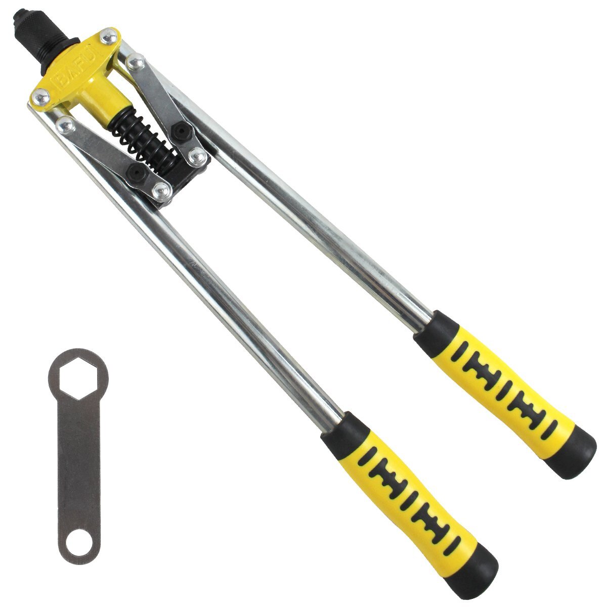 大型 ハンドリベッター リベット径 3.2mm/4.0mm/4.8mm 対応 強力 両手式 ハンド リベッター 手動式拍卖