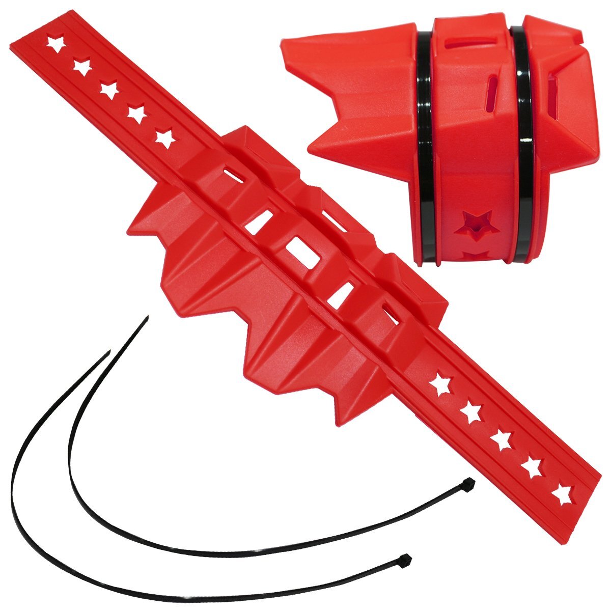 赤 汎用 サイレンサー マフラー ガード プロテクター XJR400 XLR XLR250R XR XR230 XR250 XR400 XR50R XR600 XT250X XTZ拍卖