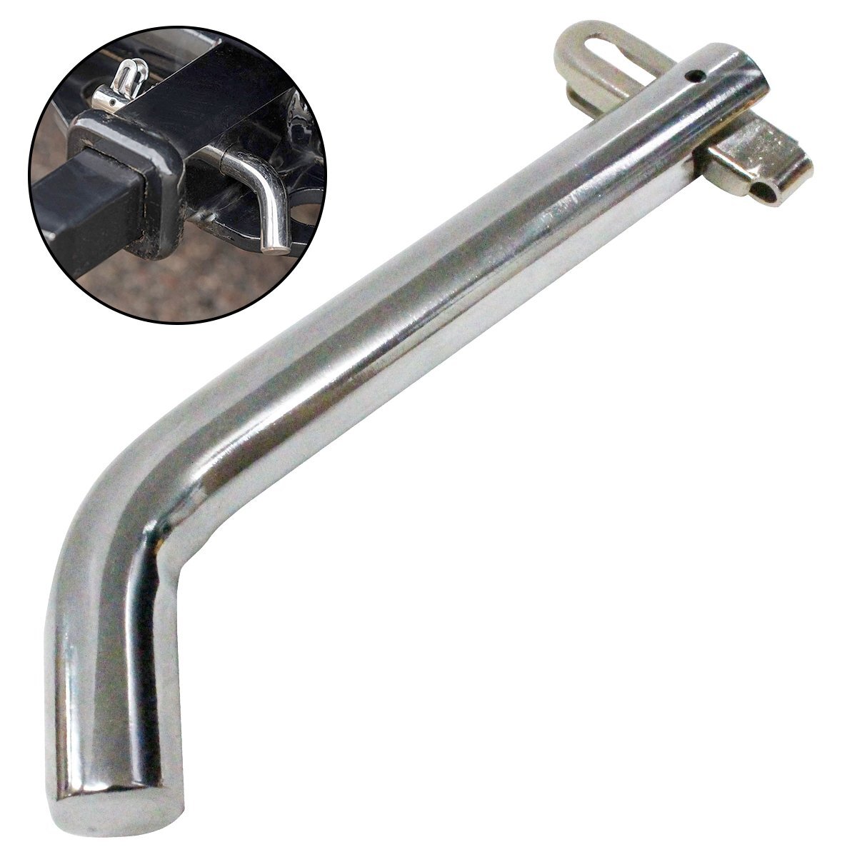 ヒッチピン 2インチ 50mm 5cm 角 レシーバー用 5/8インチ 16mm ピン ヒッチ レシーバー ワンタッチ ロック ヒッチメンバー拍卖