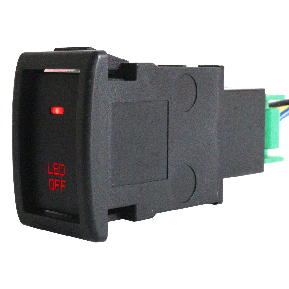 『※送料安!メール便対応!』 LED点灯 電源ボタン スイッチホール 赤 スズキ セルボ HG21S 電源スイッチ フォグ 後付けスイッチ拍卖
