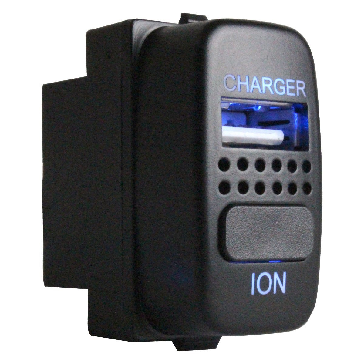 『ミツビシA』 デリカD/5 D5 CV1/2/5 LED/ブルー 消臭効果 マイナスイオン+USBポート 12V 2.1A パネル USBスイッチホールカバー拍卖