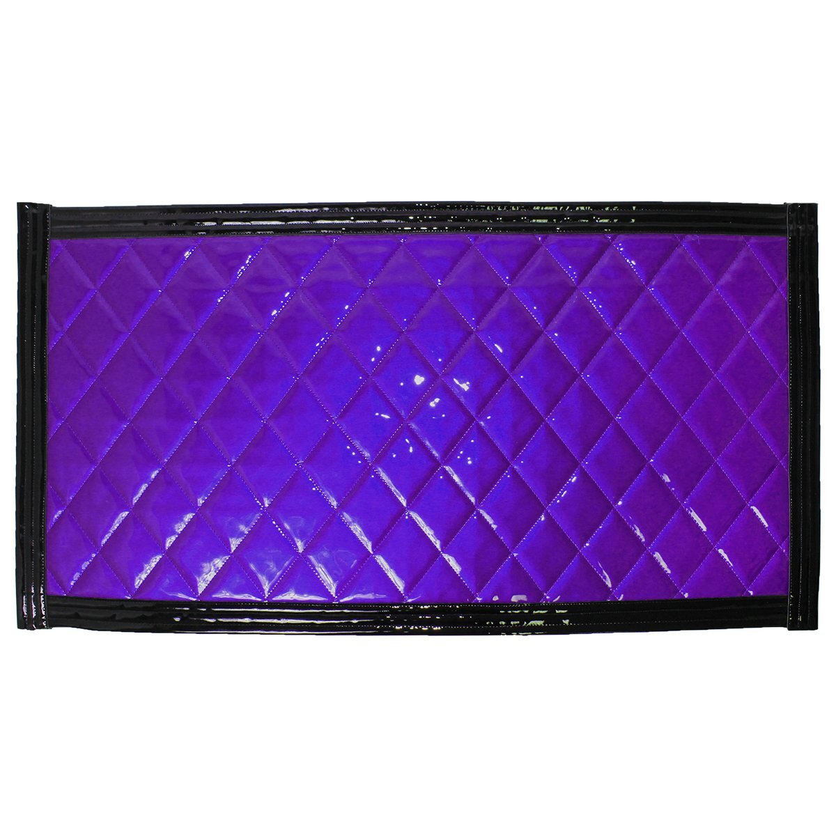 トラック 泥除け マット マッドフラップ 1140mm×600mm 114cm×60cm ブラック×パープル 黒縁 黒フチ 紫 泥よけ マッドガード拍卖