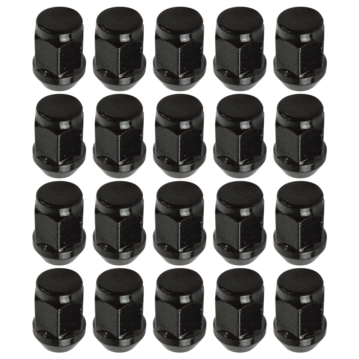 20個 『M12 P1.5 21HEX』『60度 全長35mm 袋 テーパー』社外ホイール用 ホイール ナット 黒 20本 5穴用 1台分 スバル 汎用拍卖
