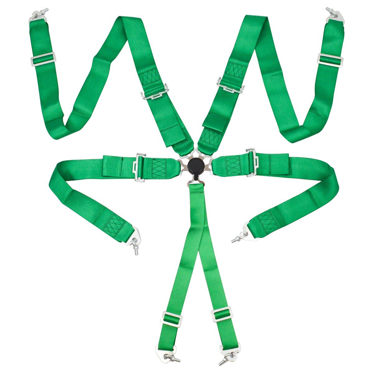 『6点式』カムロック式 レーシング シートベルト 緑/グリーン 6点留め セーフティ ベルト フルハーネス サーキット ドリフト拍卖