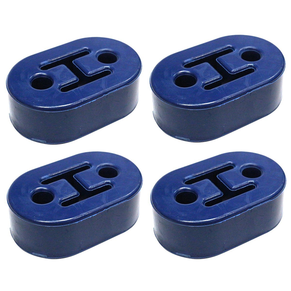 『4個』セット 汎用 強化 マフラーハンガー 2穴 11mm マフラー 交換 ブッシュ マウント リング 吊り 防振 干渉 ゴム 車 青拍卖