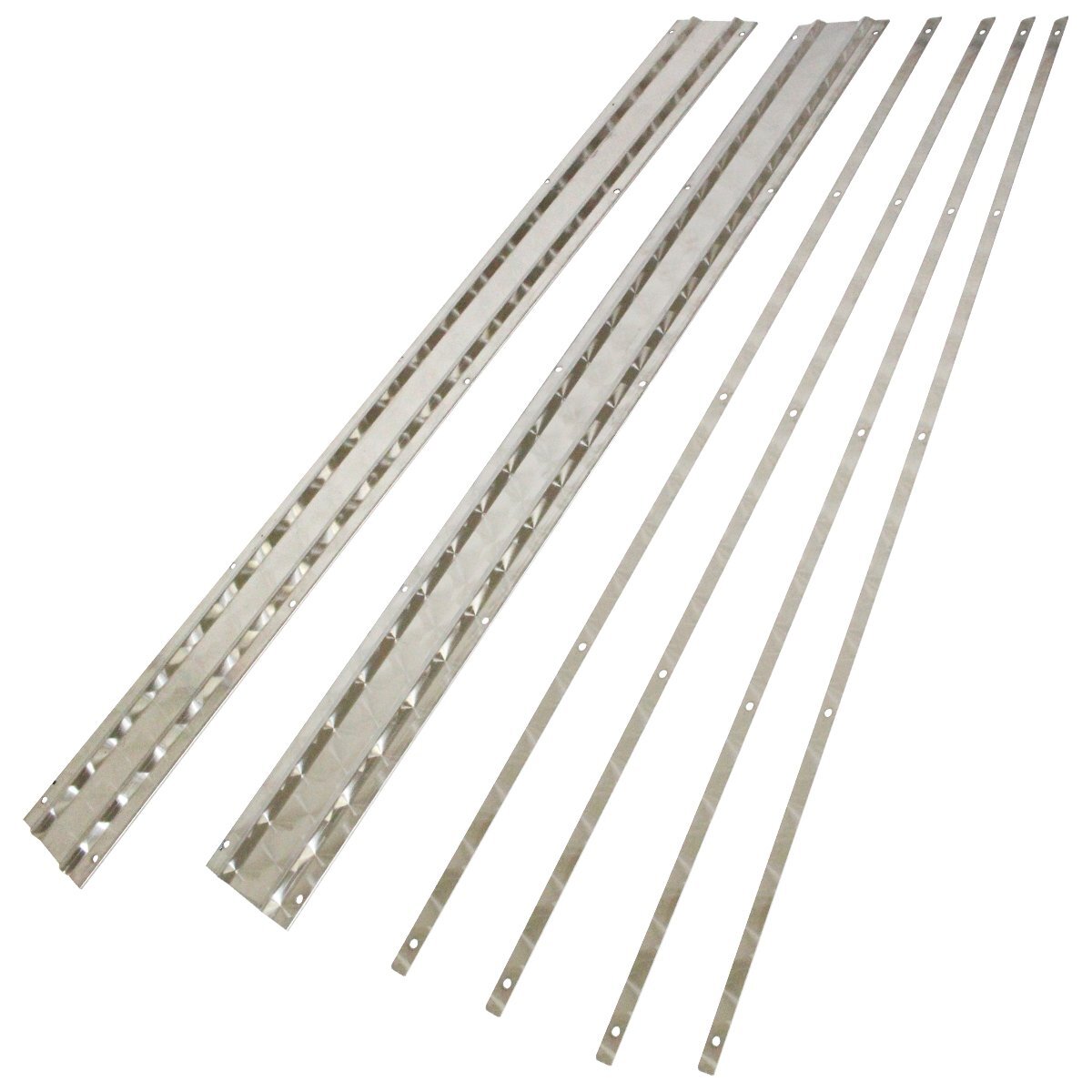 ステンレス製 SUS304採用 泥除けステー 1140mm 11cm ウロコ柄 大型トラック 泥除けマット マッドガード ステン 取付け 固定 金具拍卖