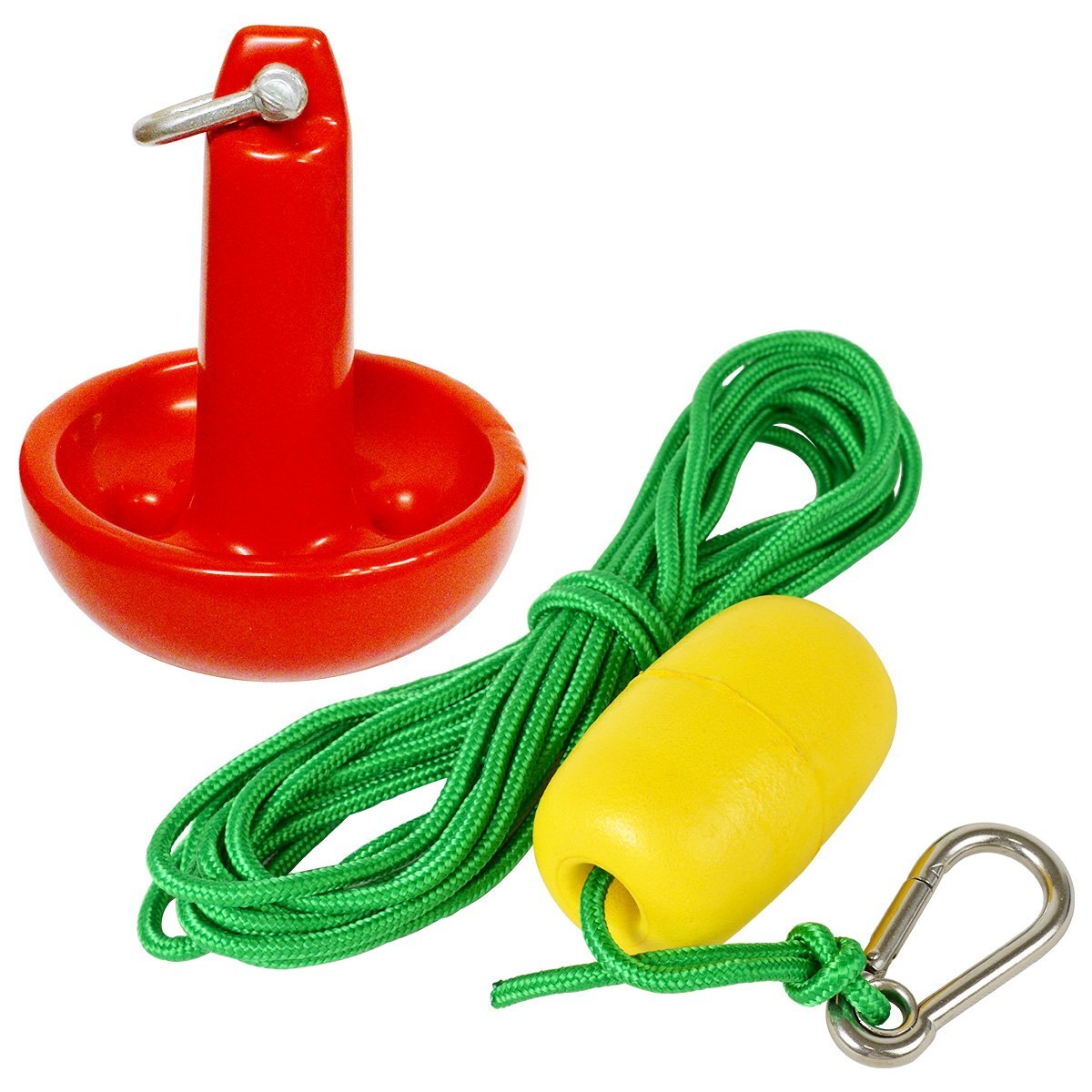 『ロープ アンカー セット』マッシュルームアンカー 8LBS 3.5kg 赤/レッド フロート/ロープ/フック付!ジェットスキー 船拍卖