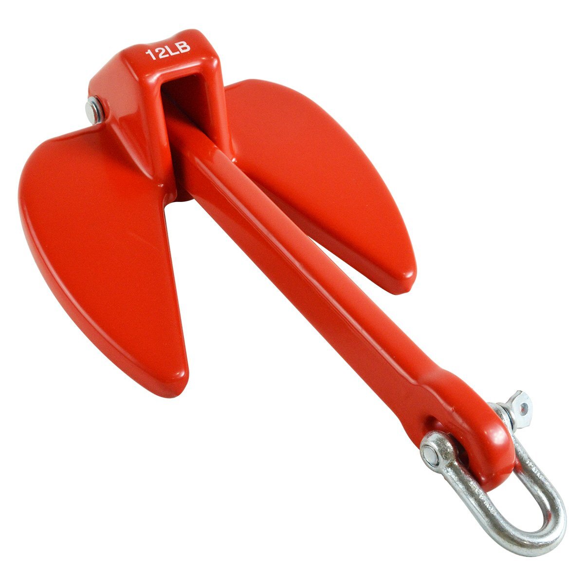 12LB 5.5kg 5.5キロ アンカー 錆に強い PVCコート ジェットスキー ゴムボート 船 赤 レッド アンカー 錘 碇 爪型拍卖