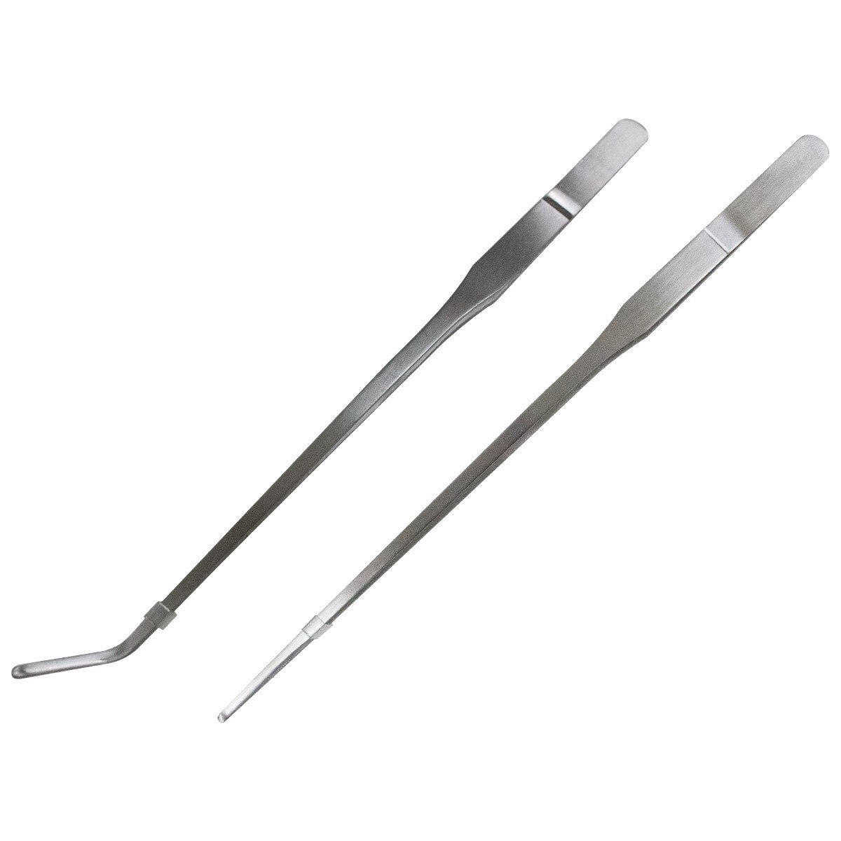 2点セット 『27cm 270mm ピンセット 2種類 ストレート カーブ型』 水槽 水草トリミングキット拍卖