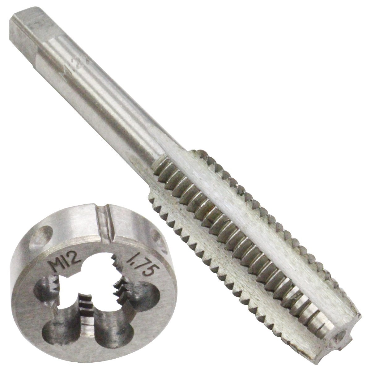 『M12×P1.75』 タップダイス セット 目立て ネジ 山 修正 めねじ 再生 ねじ 穴 修復 補強 耐久性向上 雌ネジ 補修 工具拍卖