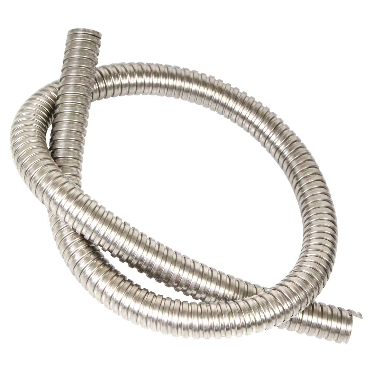 コルゲートチューブ 内径20mm 20φ 長さ 1000mm 100cm 1m ブレーキ ホース 配線 コード カスタム カバー バイク 銀 シルバー拍卖