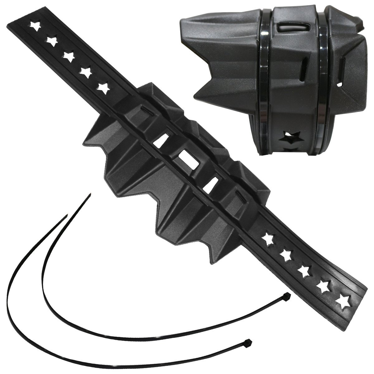 黒 汎用 サイレンサー マフラー ガード プロテクター CRF125 CRF150R CRF250L CRF250M CRF250R CRF250RX CRF250X CRF450R拍卖