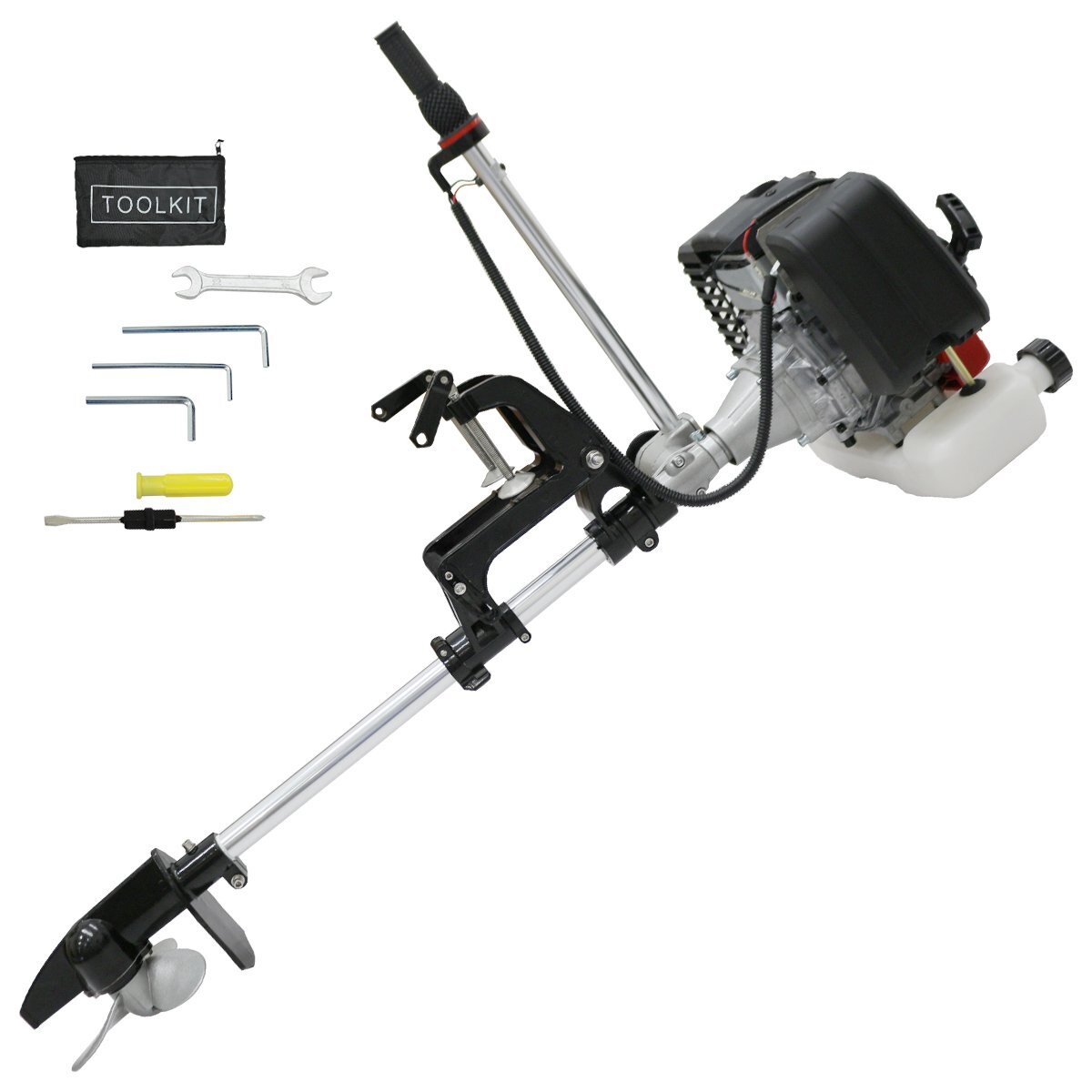 2馬力 4スト 53cc 船外機 エンジン 免許不要 ゴムボート 小型 船 小型船 フィッシング ボート 釣り ガソリン 海 湖 川拍卖