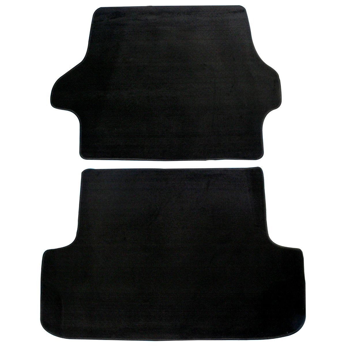 『黒 ブラック』 ハイエース 200系 DX スーパーGL トランク マット 標準 ボディ用 2PCS リア ラゲッジ フロア 1型-8型拍卖